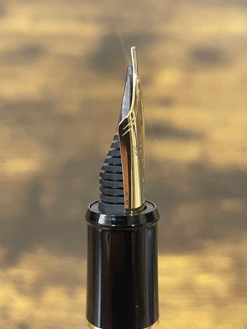 筆記確認＆洗浄済み　プラチナ　万年筆　3776 字幅B 14金