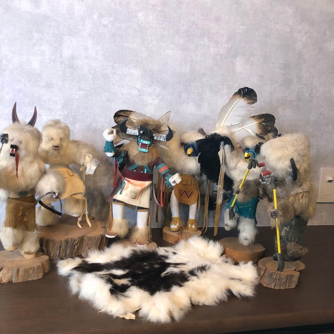 アンティーク カチナドール スノーマン 人形 カチーナ フィギュア