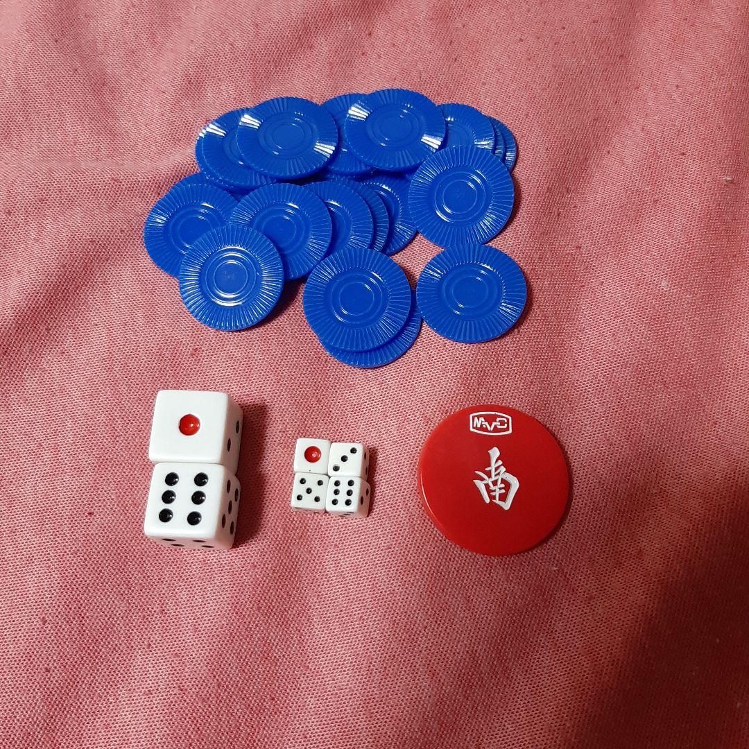 希少ヴィンテージ◆MVC ミズノ丸一 　麻雀牌 ◆背竹模様 　背竹◆ケース付き