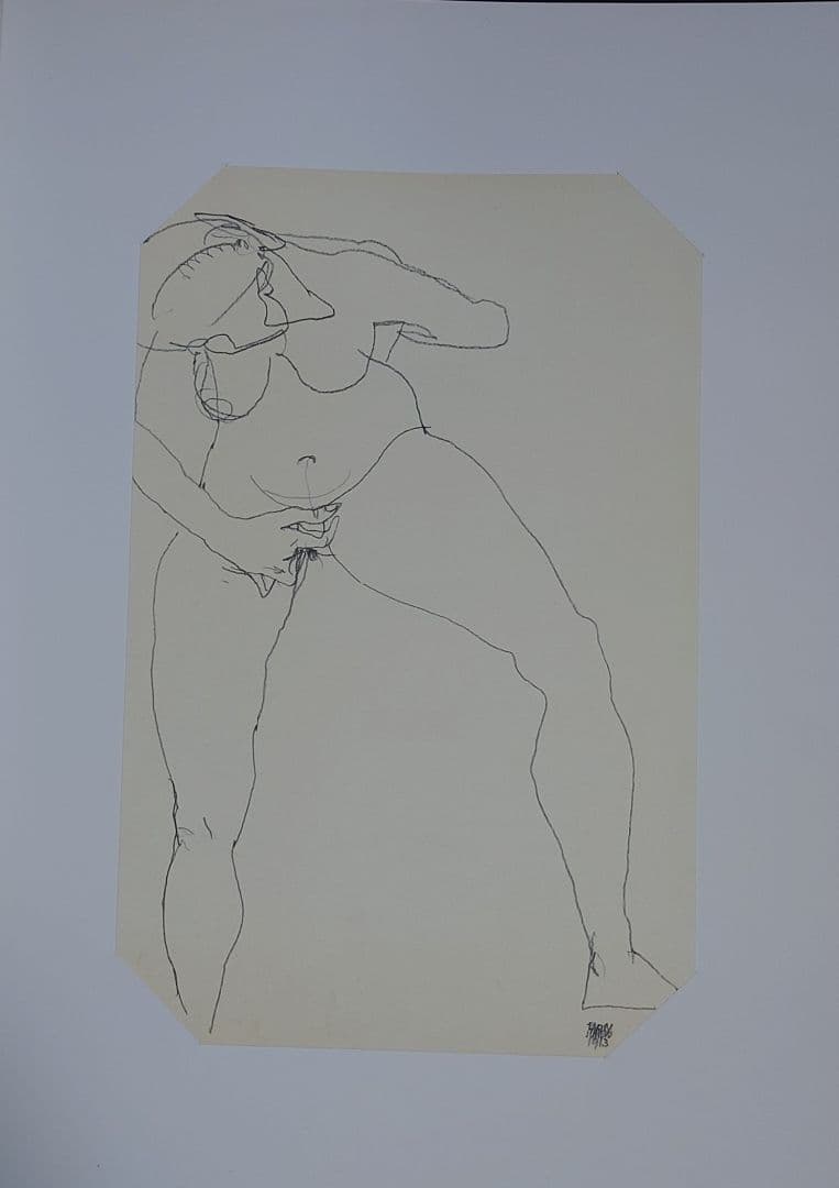 真作 エゴン・シーレ 生誕100年 リトグラフ10枚挿画本 販売時60万円