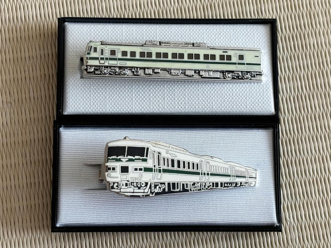 JR東日本 185系 踊り子 ネクタイピン 2個セット 限定品 非売品 未使用