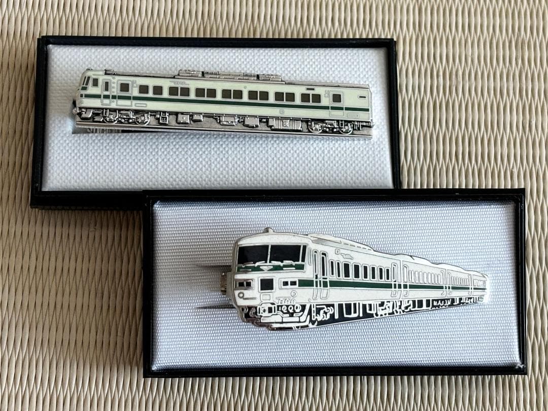 JR東日本 185系 踊り子 ネクタイピン 2個セット 限定品 非売品 未使用