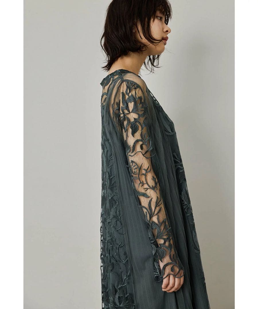 niana エスニックサイドプリーツドレス Aライン マタニティ 妊婦 結婚式