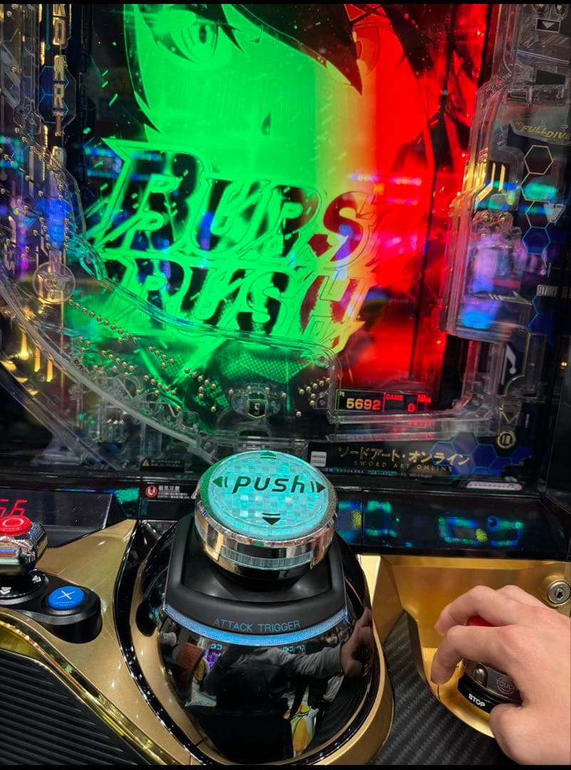 スラブラスター先輩！スマパチ ソードアートオンライン319 実機！送料無料