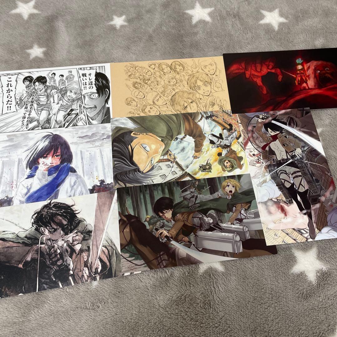 進撃の巨人　DVD 特典　ポストカード　イラストカード　まとめ売り