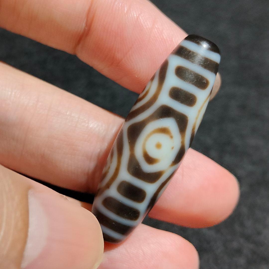 A17 珍しいマットな質感　龍眼天珠（オスとメス）2点セット　天然石　天珠　風水