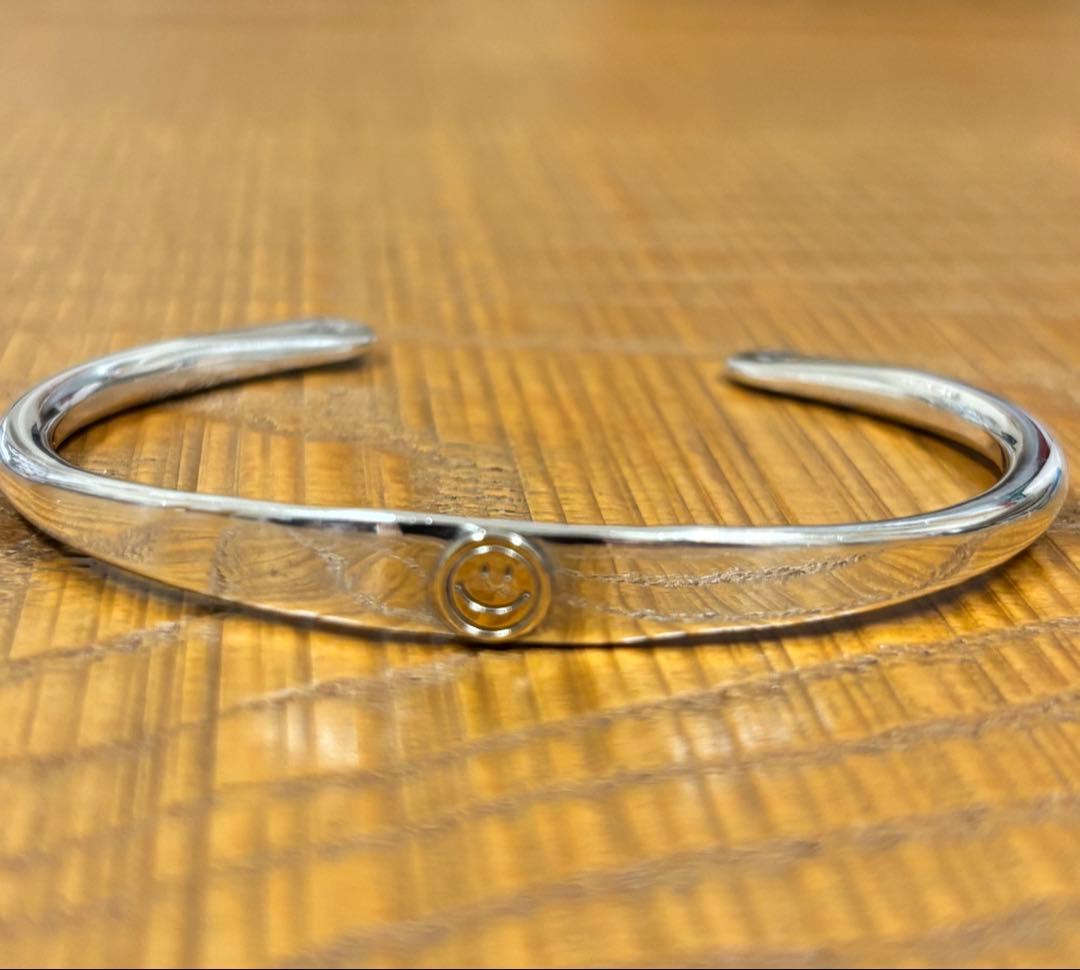 amp japan（アンプジャパン）バングル シルバーメンズスマイル ニコちゃん