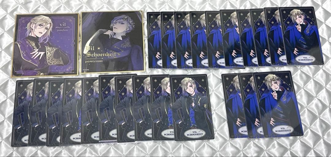 ツイステ ヴィル・シェーンハイト 缶バッジ アクスタ カード ウエハース まとめ