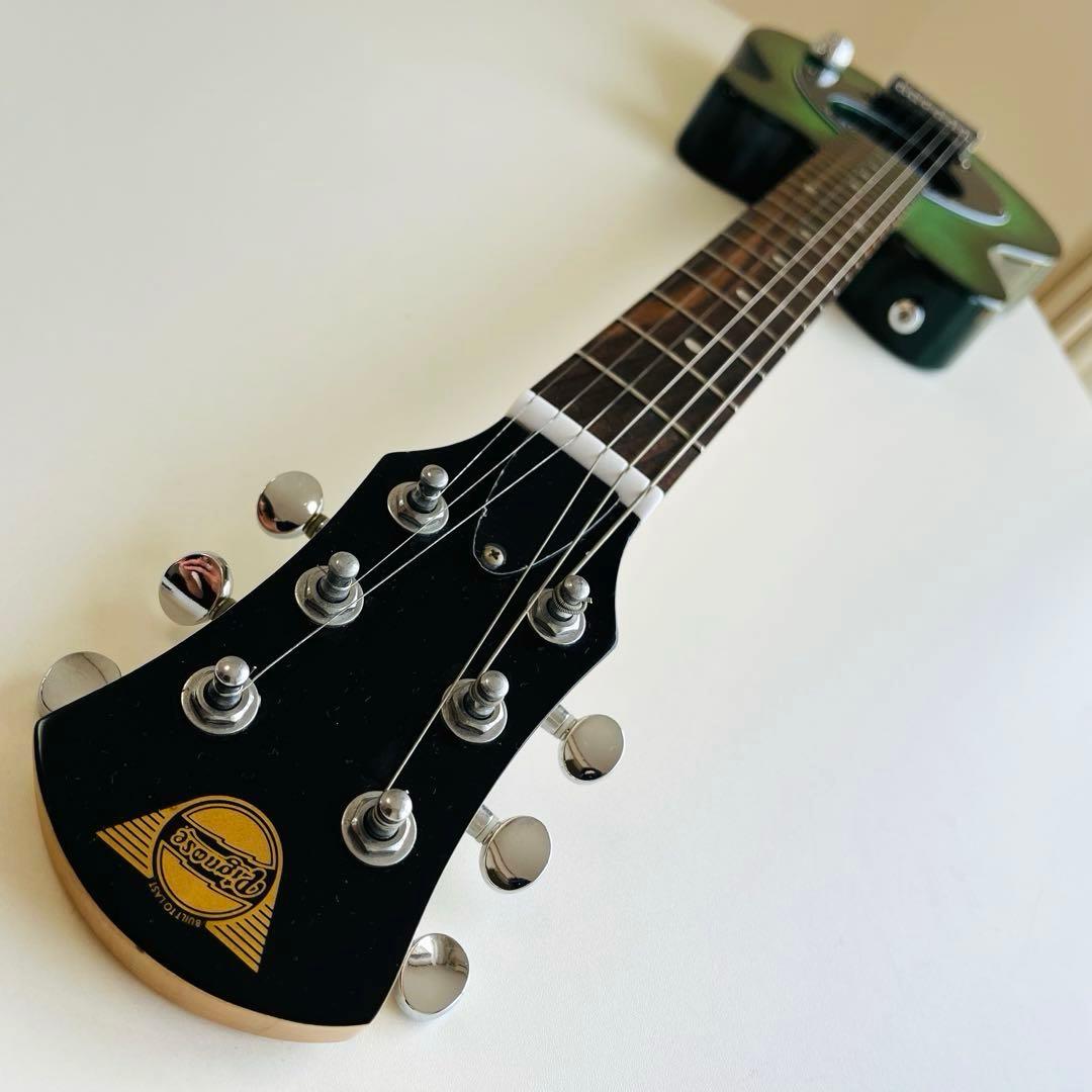 ピグノーズ　アンプギター　ショートスケール　ミニギター　PGG-200 グリーン