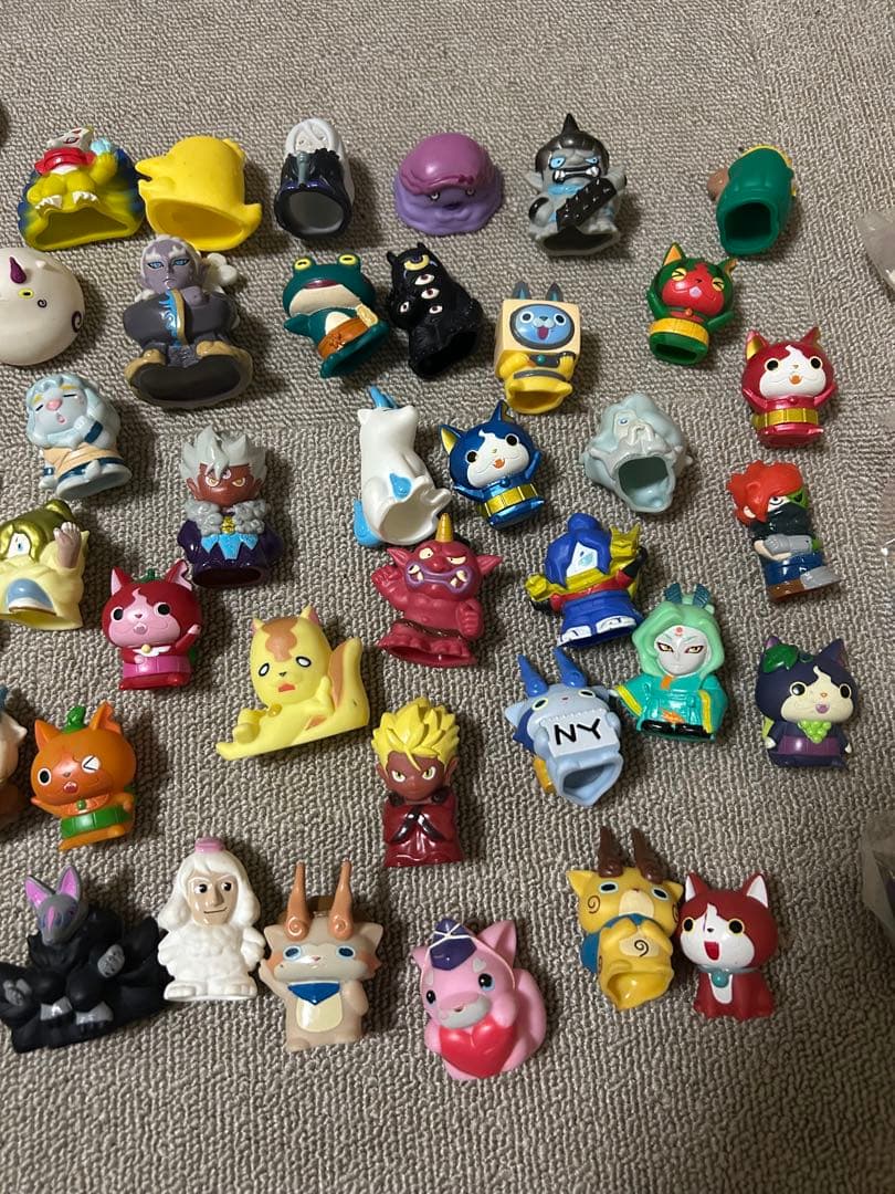 妖怪ウォッチ　指人形まとめ売り　ソフビ