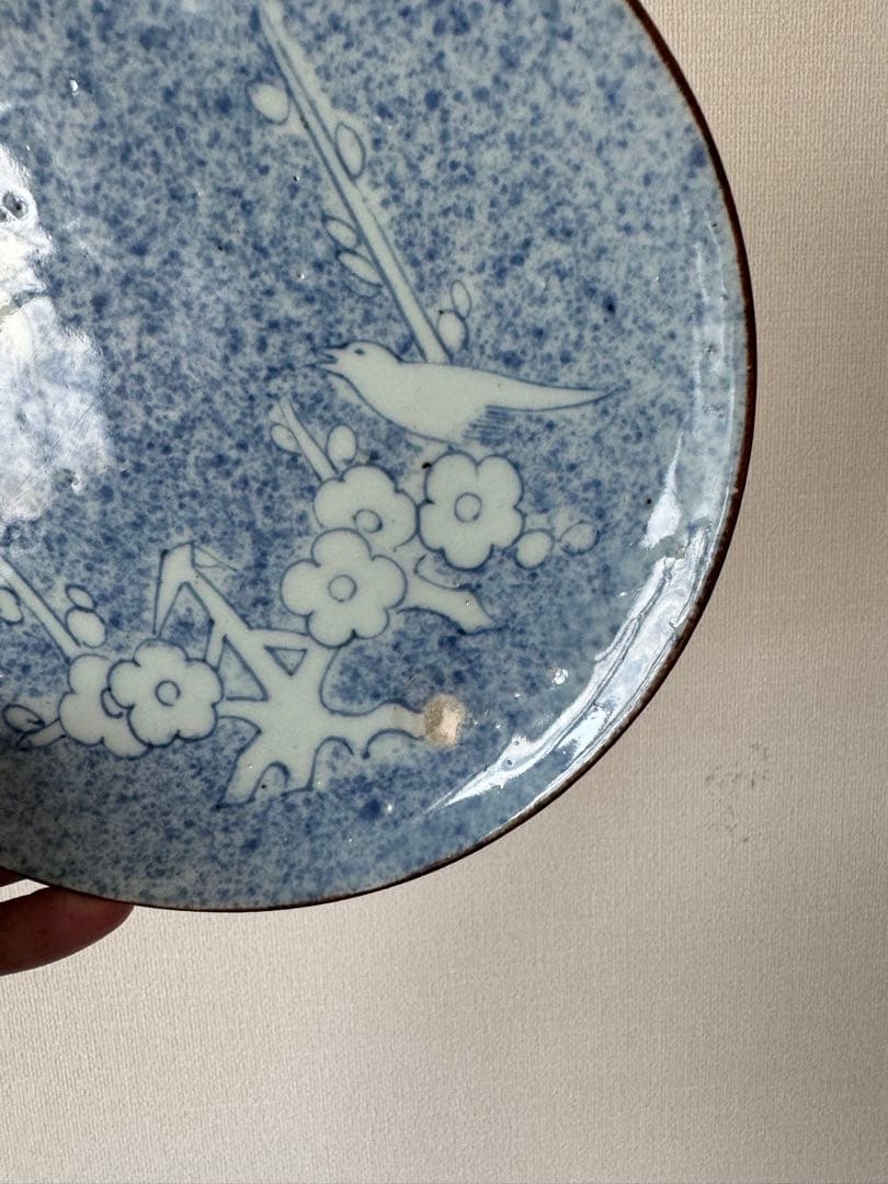 初期伊万里吹墨皿 古伊万里古唐津骨董古美術煎茶中国