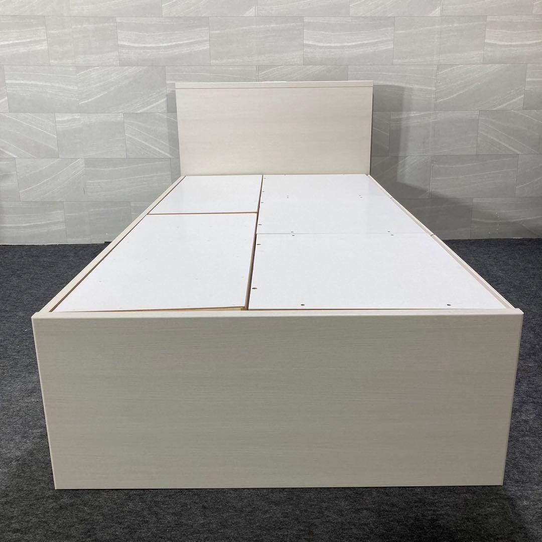 ニトリ シングル ベッドフレーム ジオチェスト 収納 格安 d4244