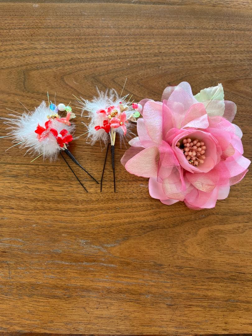 【12/30〜1/5限定価格！】13点セット　振袖フルセット　赤　桜柄