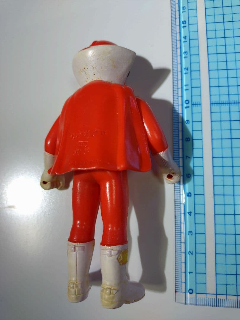 ポピー☆秘密戦隊ゴレンジャー☆アカレンジャー☆1970年代の希少ソフビフィギュア