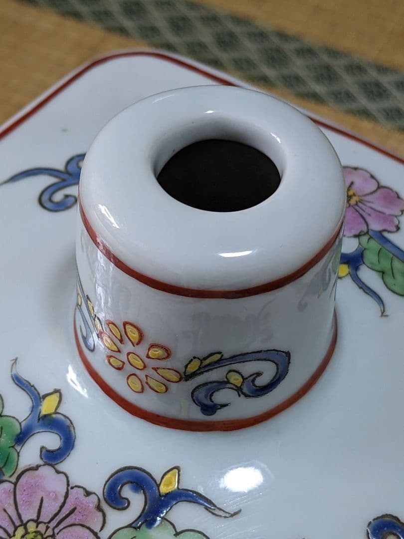 ♦中国陶磁 華栄堂製 粉彩花鳥紋様壺 瓶 花瓶 置物飾り ディスプレイ骨董品