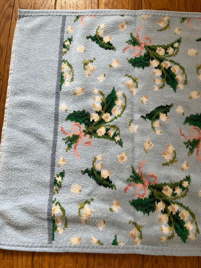 【B品・新品】フェイラー フェイスタオル ピュールミュゲ　すずらん　ブルー