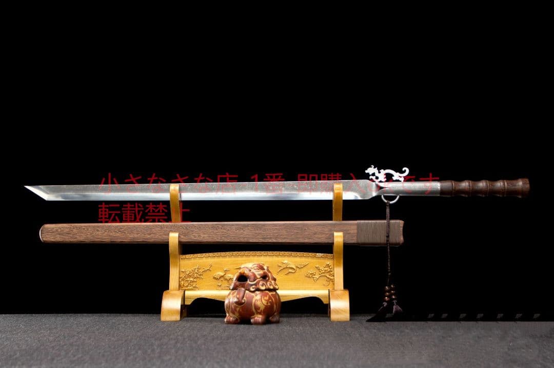 草龍一体唐横刀-高性能ステンレス鋼 古兵器 武具 刀装具 日本刀 模造刀 居合刀