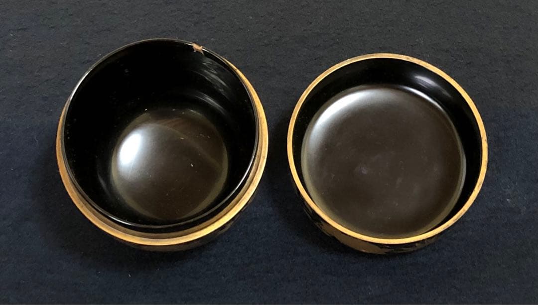 ‼️割引《R》茶道具 四君子蒔絵 螺鈿 棗 奥津一心斎作 共箱　250805F4