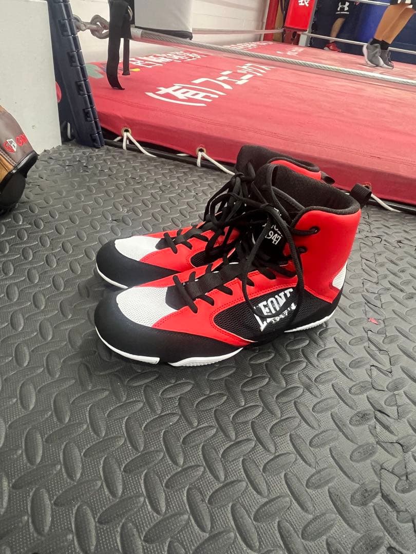 LEONE 1947 ボクシングシューズ レッド/ブラック