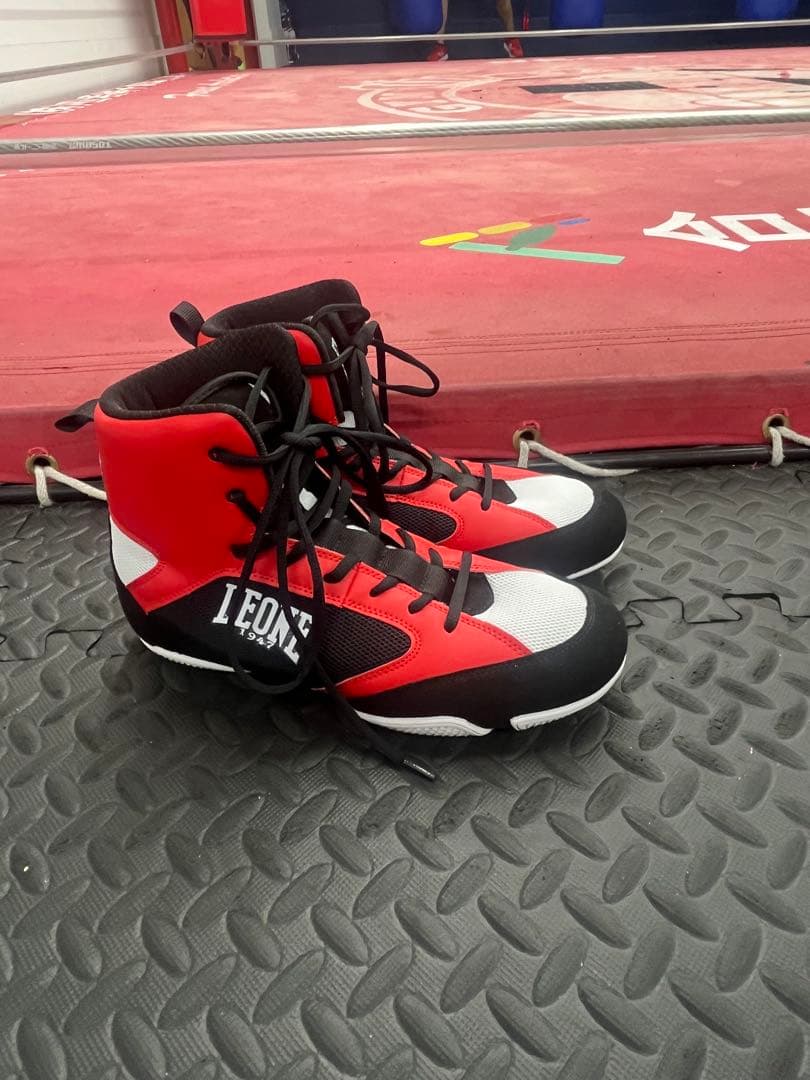 LEONE 1947 ボクシングシューズ レッド/ブラック