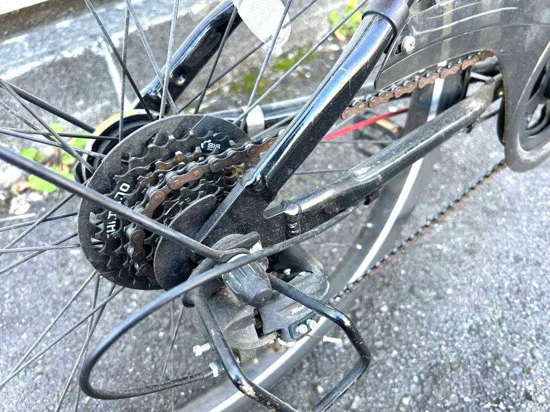 ブリヂストン シュライン 24インチ LEDライト2点、前かご有り