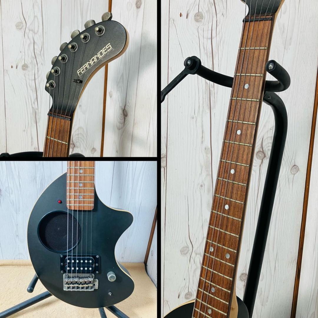 【美品 電池付き】FERNANDES ZO-3 アンプ内蔵ギター マットブラック