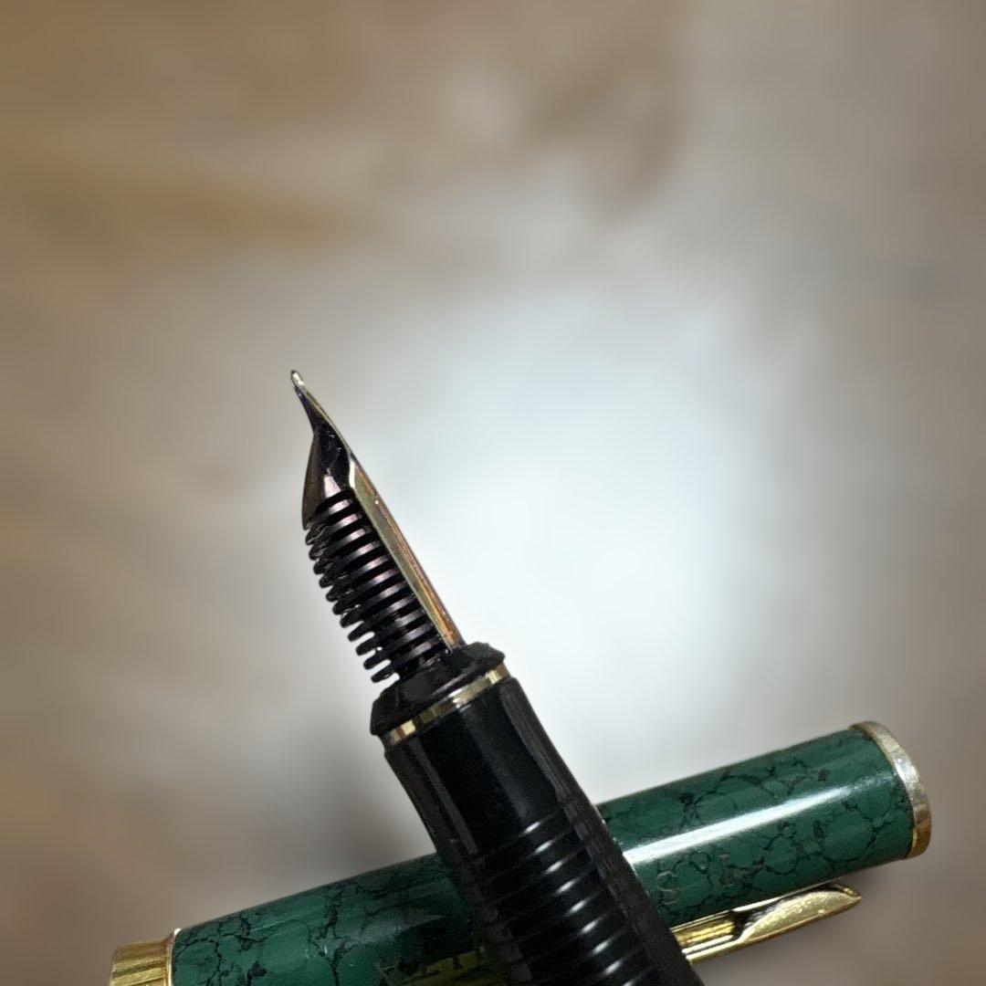 PELIKAN 緑色 万年筆14K