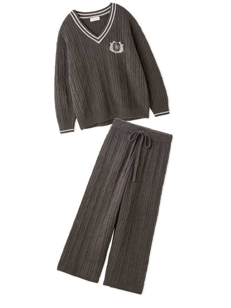 最終値下げ★スナイデルホーム ケーブルニット セットアップ　グレー 新品