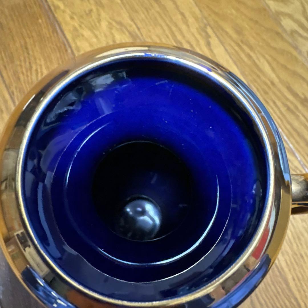 フランス　リモージュ Limoges コバルトブルー 壺