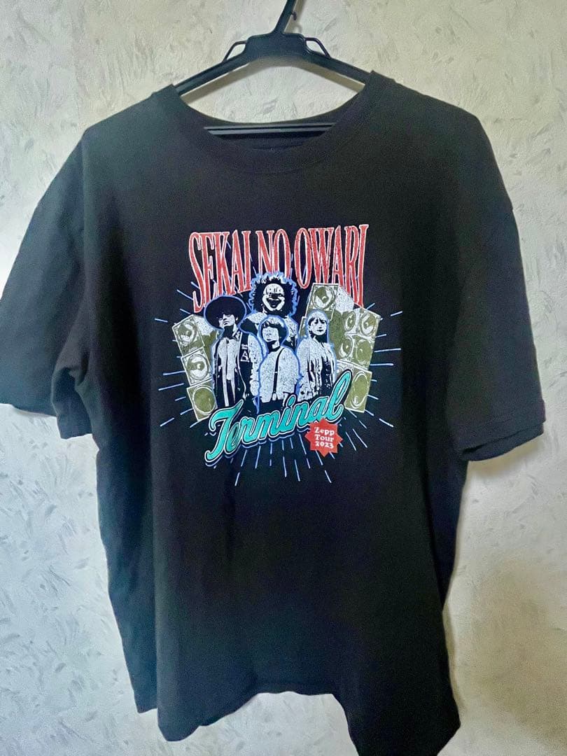 SEKAI NO OWARI Terminal Tシャツ 黒　2023
