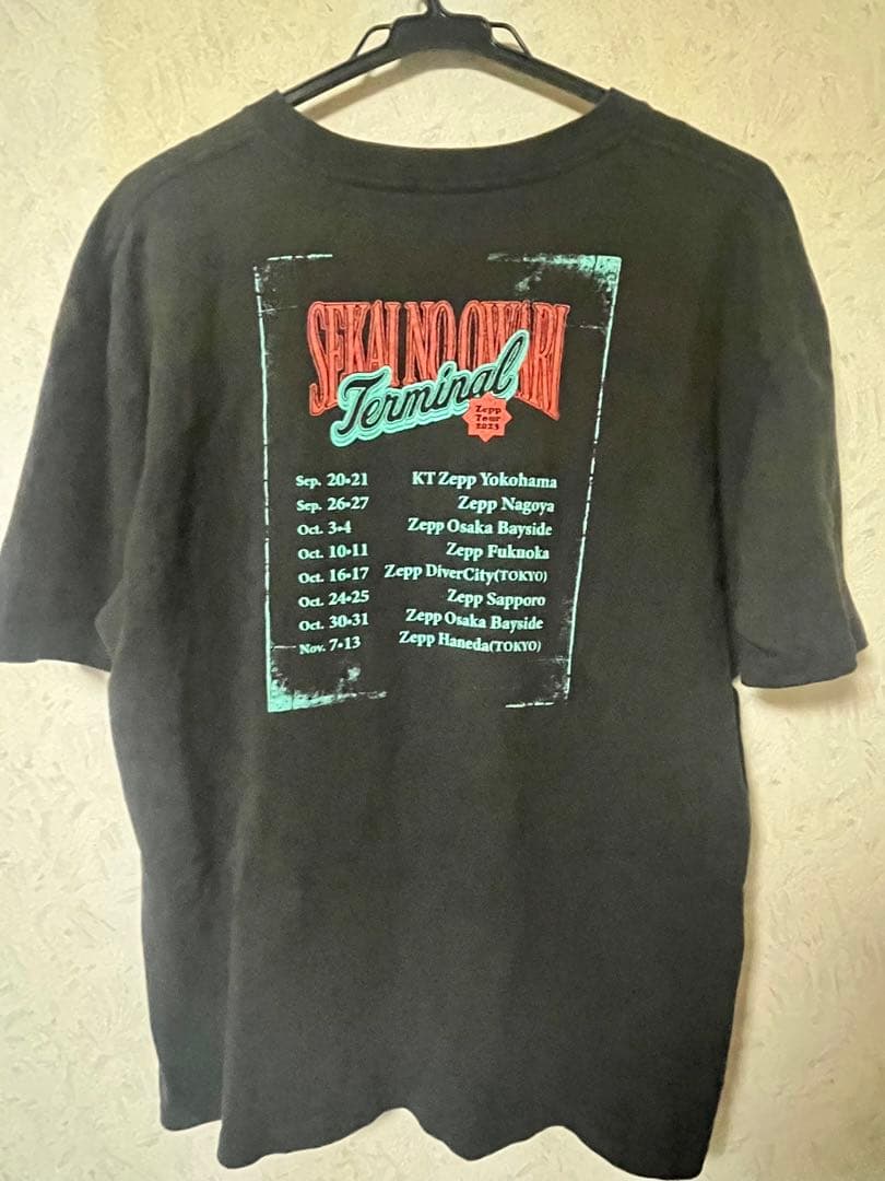 SEKAI NO OWARI Terminal Tシャツ 黒　2023