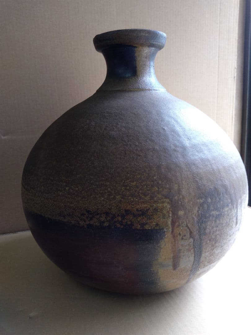 茶道具　期間限定特価　備前焼　壺（南燦窯）花入