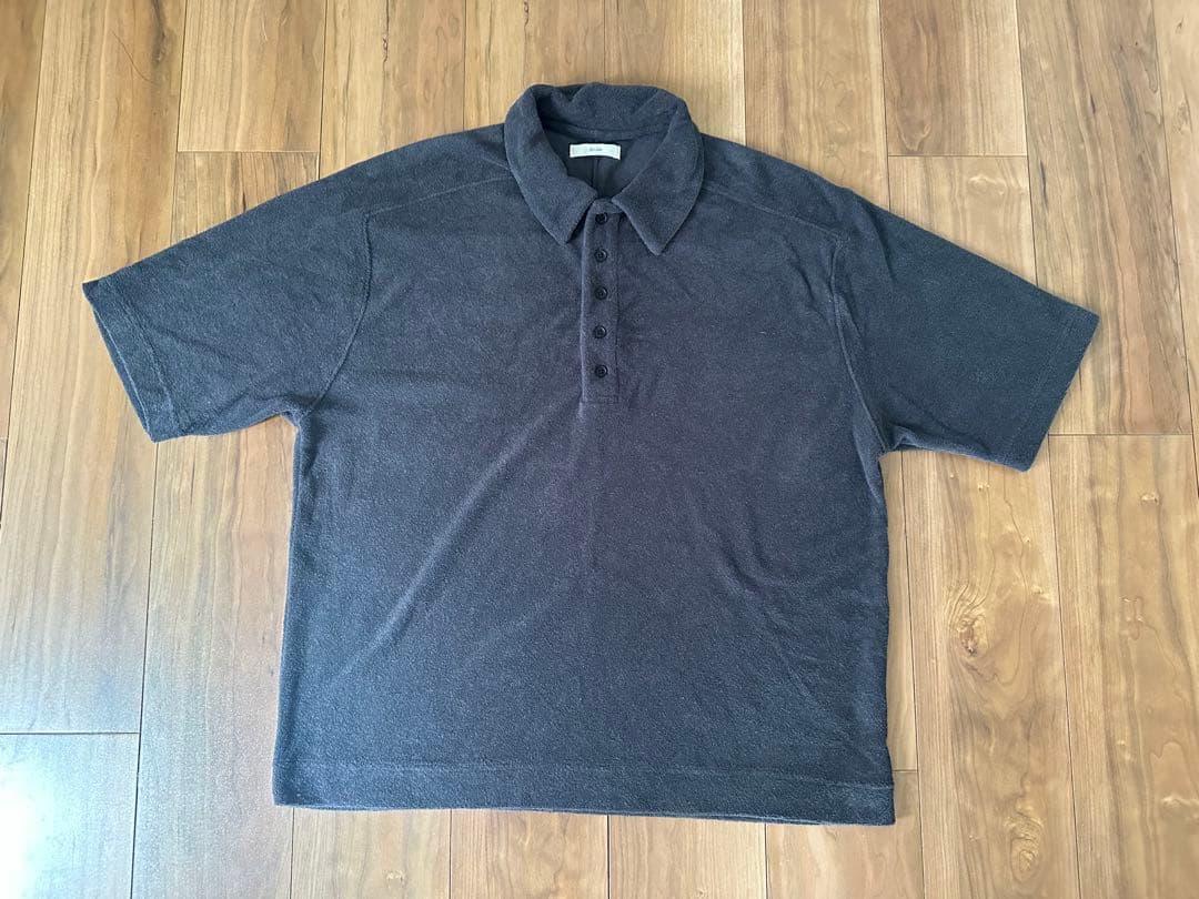 即完売　アンヌーク　Pile Polo Tops チャコールグレー