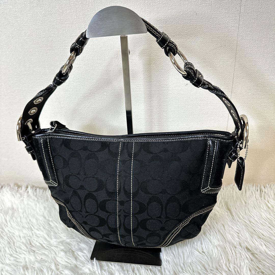 バッグ COACH Signature Canvas Hobo shoulderbag