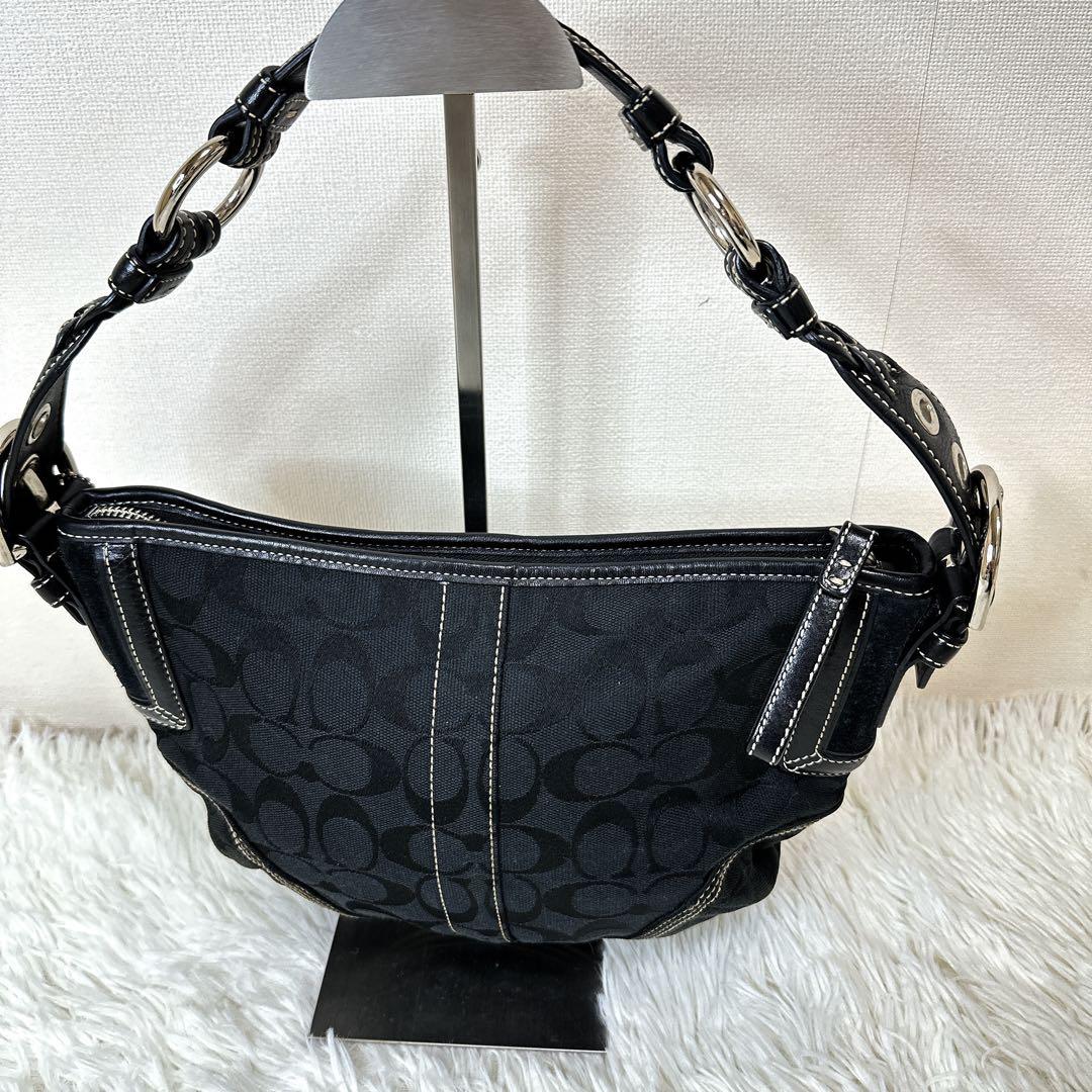 バッグ COACH Signature Canvas Hobo shoulderbag