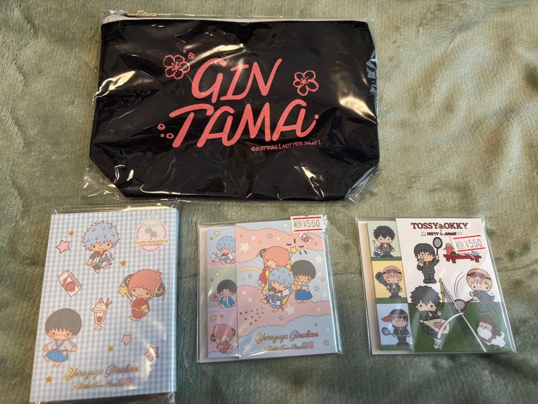 銀魂　缶バッジ、アクキー、ポストカード、ステッカー、メモ帳