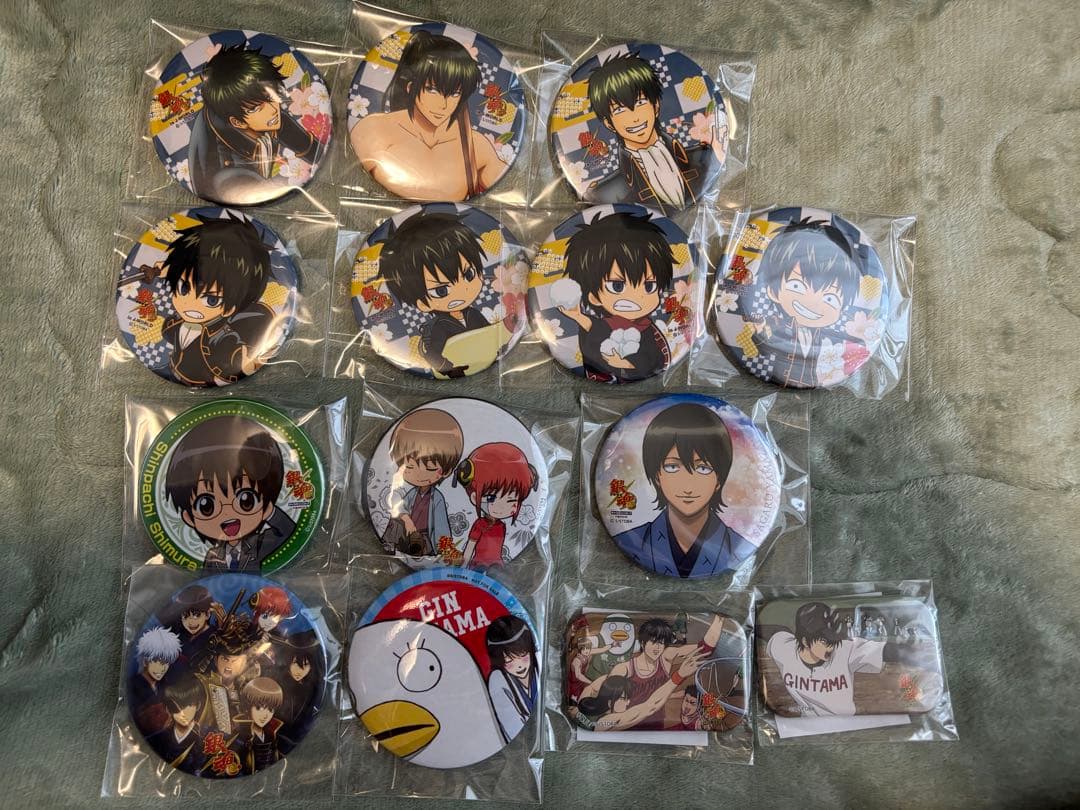 銀魂　缶バッジ、アクキー、ポストカード、ステッカー、メモ帳
