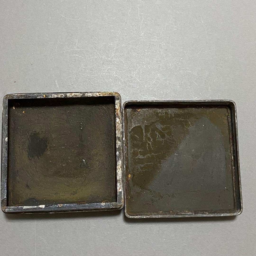 蘇軾「前赤壁賦」 寅生刻 刻銅 墨盒 アンティーク