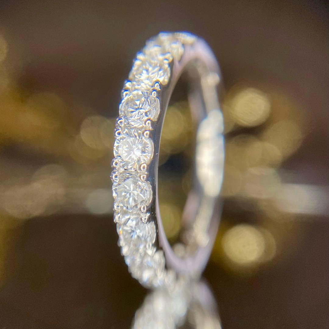 天然 ダイヤモンド エタニティ 計1.18ct PT900『差別化♡』