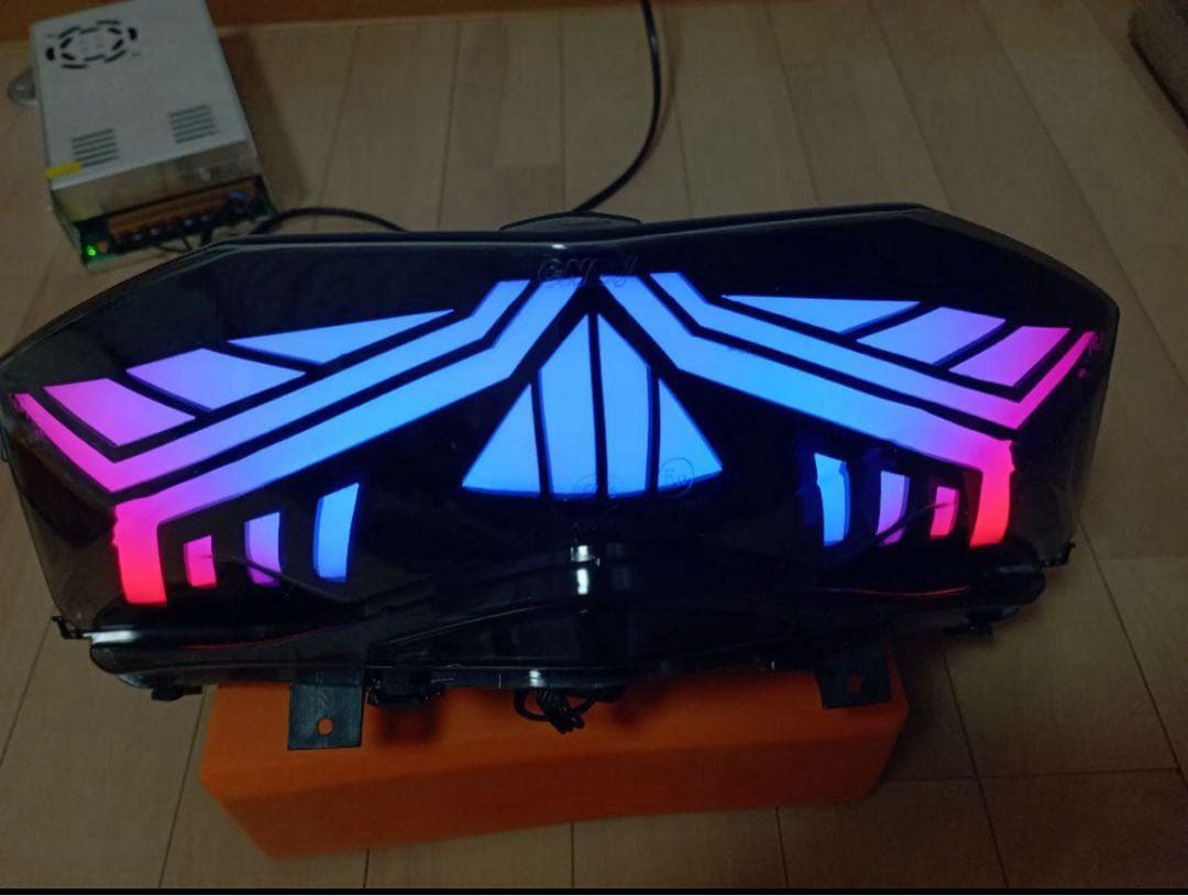 レインボーカラーシグナスXウインカーテールランプ4型sea5jsed8流れる