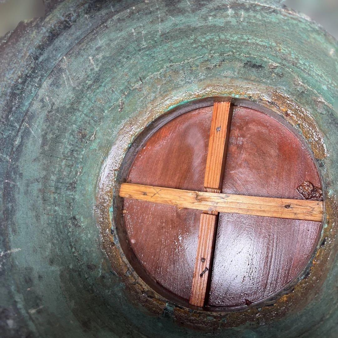 アンティーク雑貨　骨董　大正昭和初期　銅火鉢　高さ約240mm