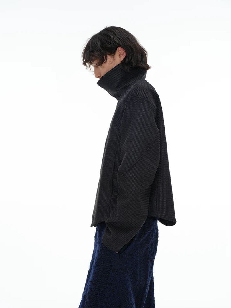 JCAESAR ZIPPER-JACKET WITH H斜めジップジャケット短丈