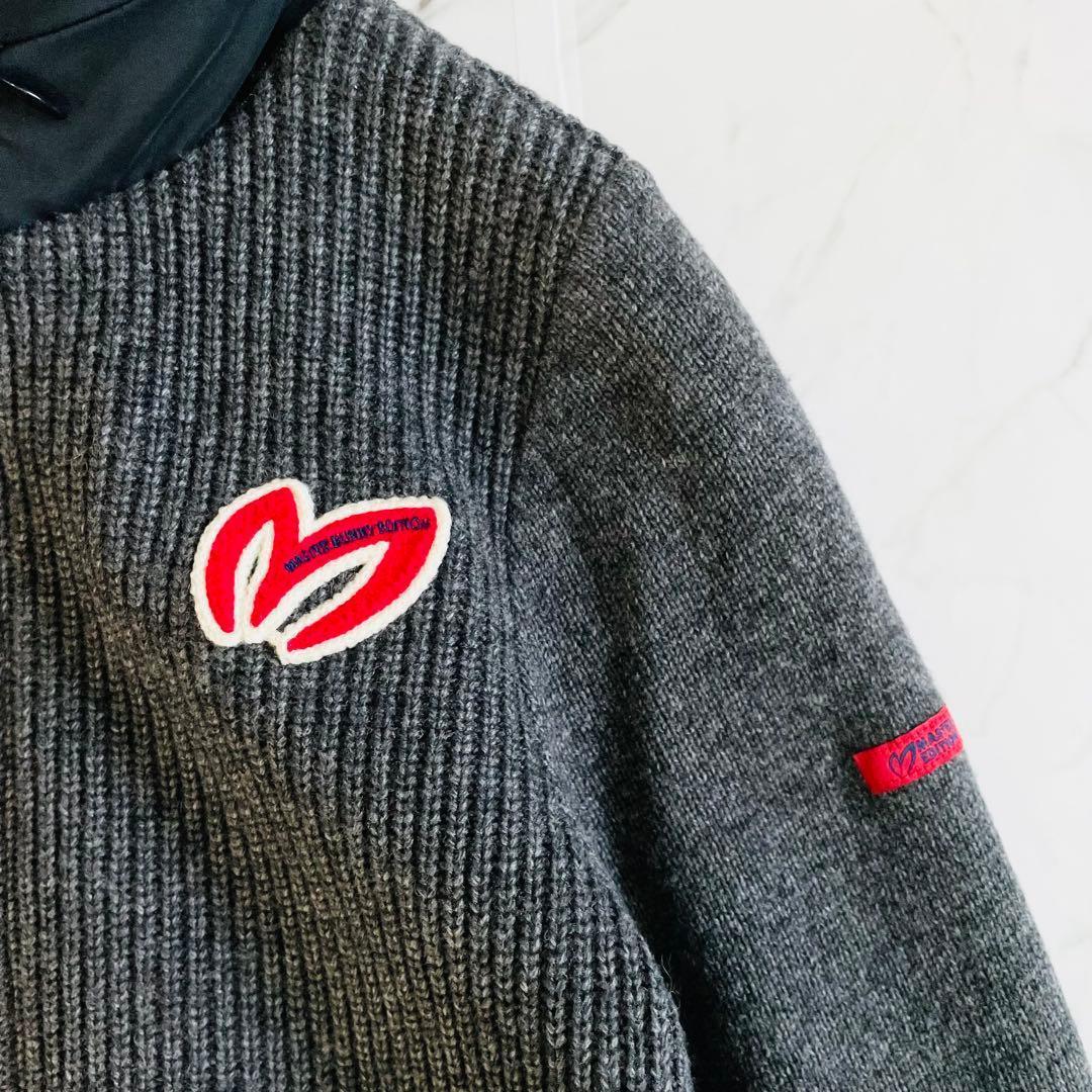 【日本製】マスターバニーエディション　ニットジャケット 裏地付きフード収納
