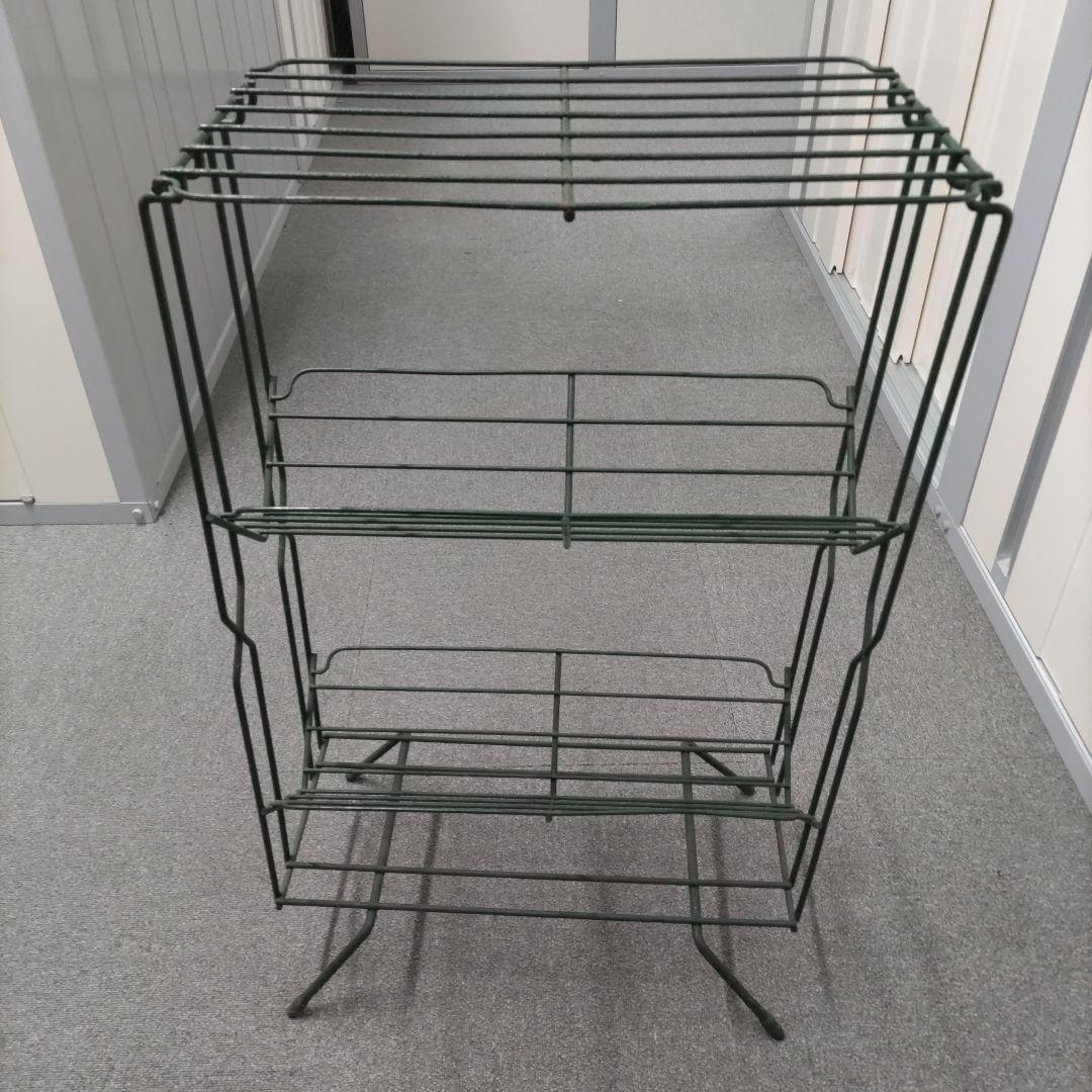 スチールワイヤーラック ヴィンテージ レコードラック ギャラップ厚木