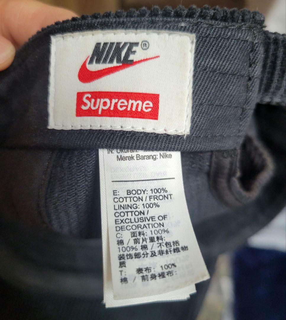 帽子 Supreme Nike Arc Corduroy 6-Panel Black