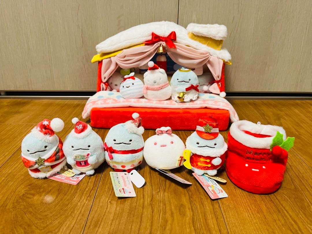 すみっコぐらし　クリスマス　てのりぬいぐるみセット
