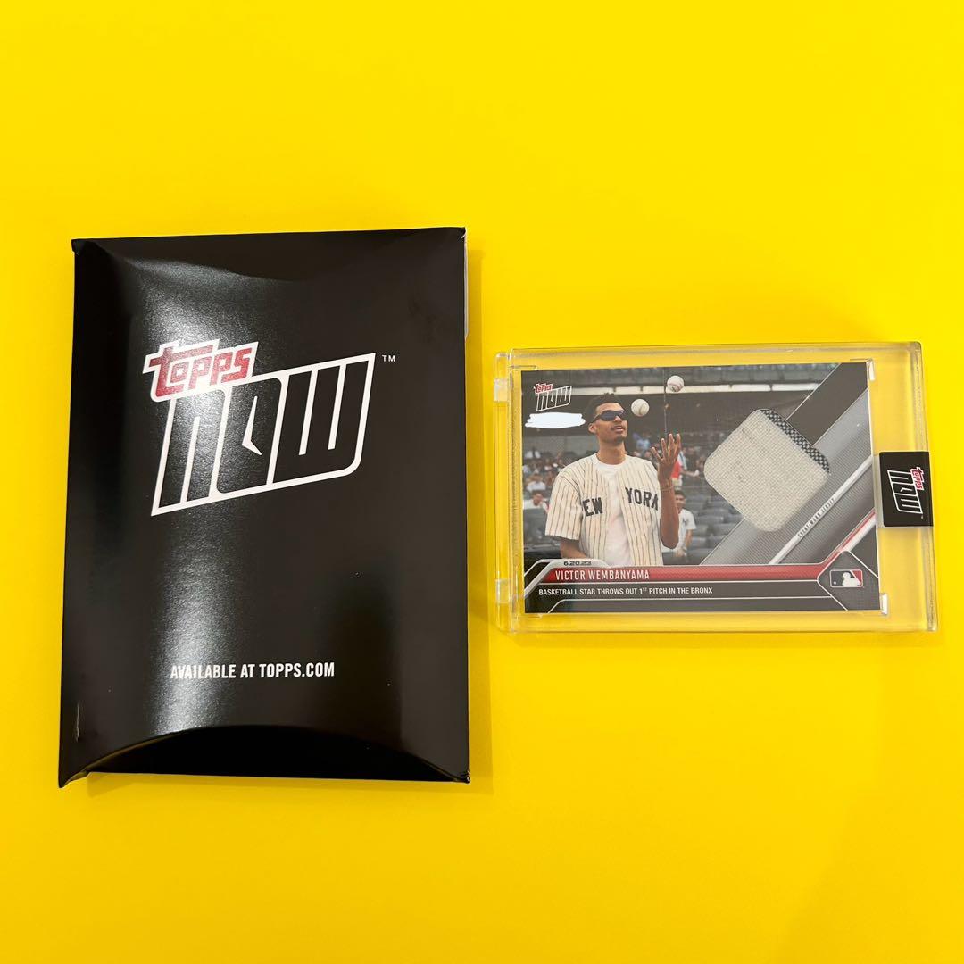 ウェンバンヤマ　レリックカード　ドラフト前日　ヤンキース始球式　直筆サイン無し