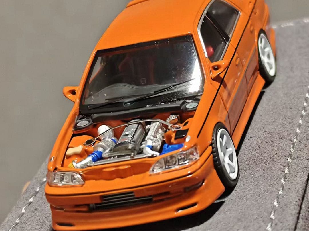 【展示会限定999台】Mortal 1/64 Toyota Crestaオレンジ
