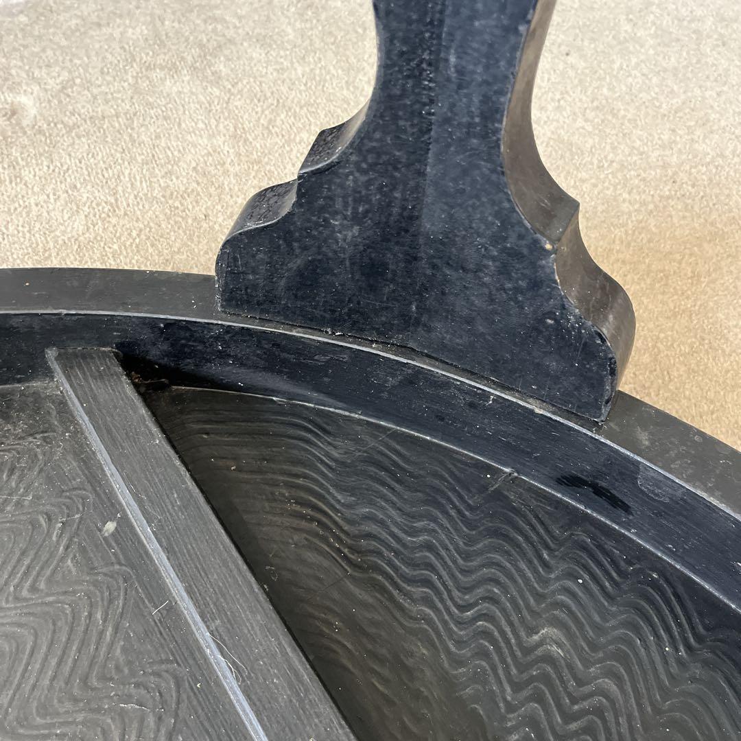 中国骨董 唐家具 飾彫り 円卓 座卓 ちゃぶ台 センターテーブル 古家具レトロ