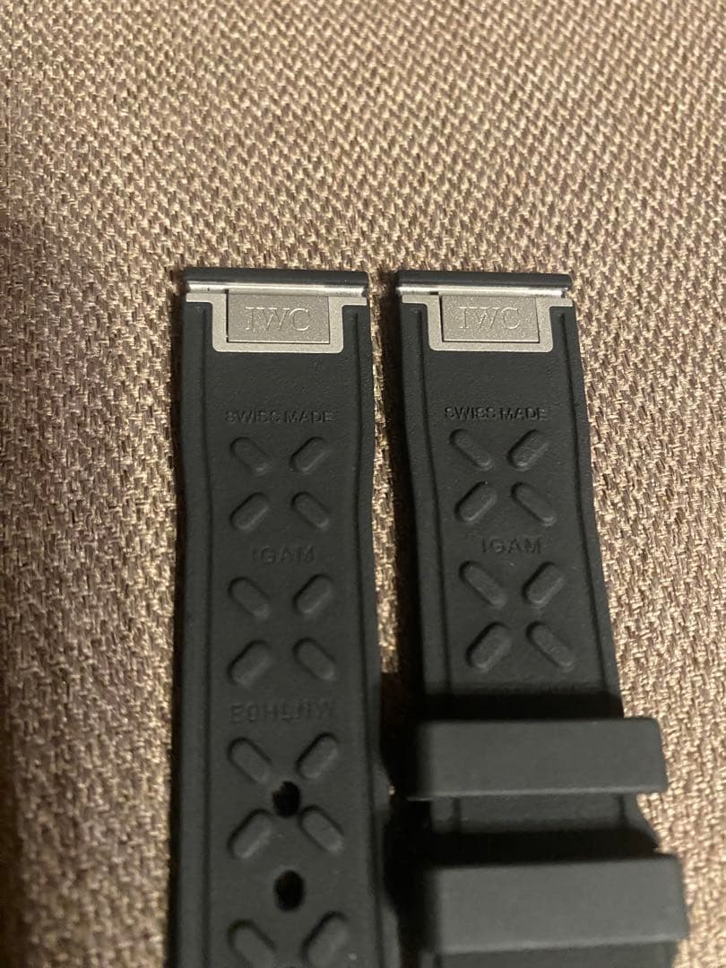 IWC 純正黒ラバーストラップEasX-CHANGE 20ミリ未使用品マーク20